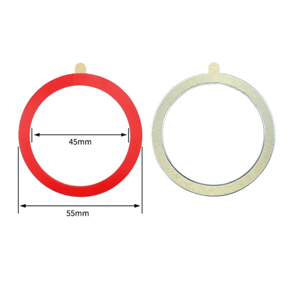 Ring nalepovací magnetický krúžok pre MagSafe - červený